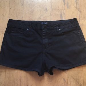 Black Denim Shorts